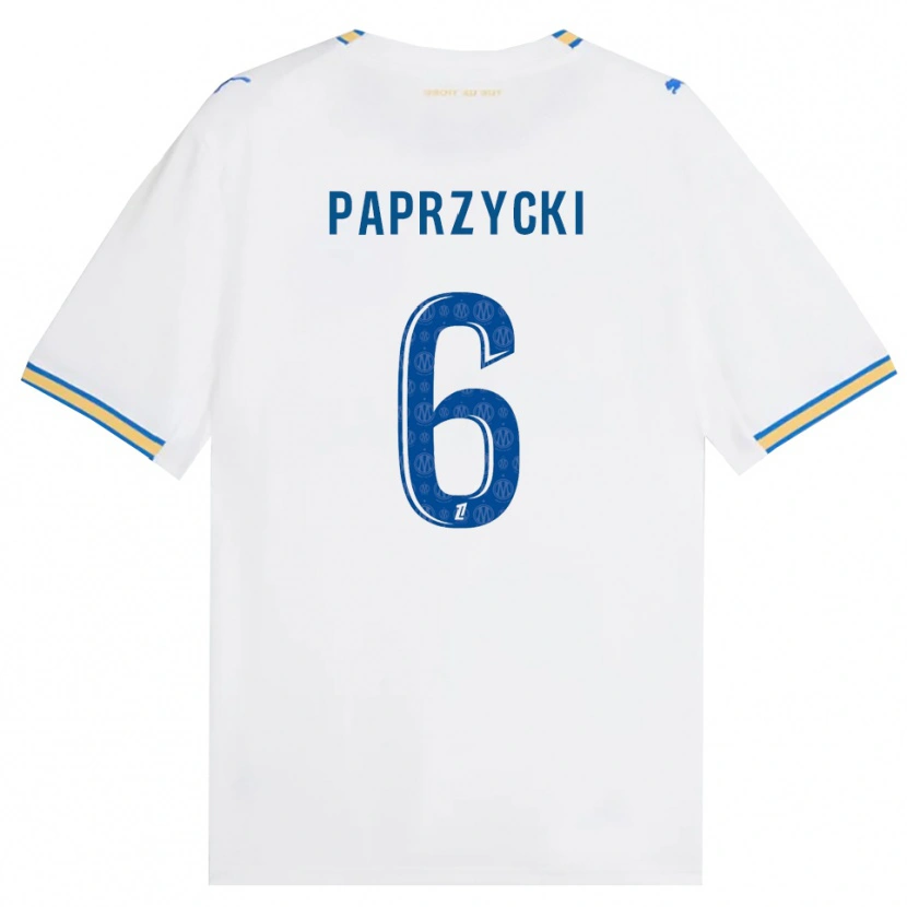 Danxen Homme Maillot Aurore Paprzycki #6 Bleu Dodger Blanc Tenues Domicile 2026/27 T-Shirt