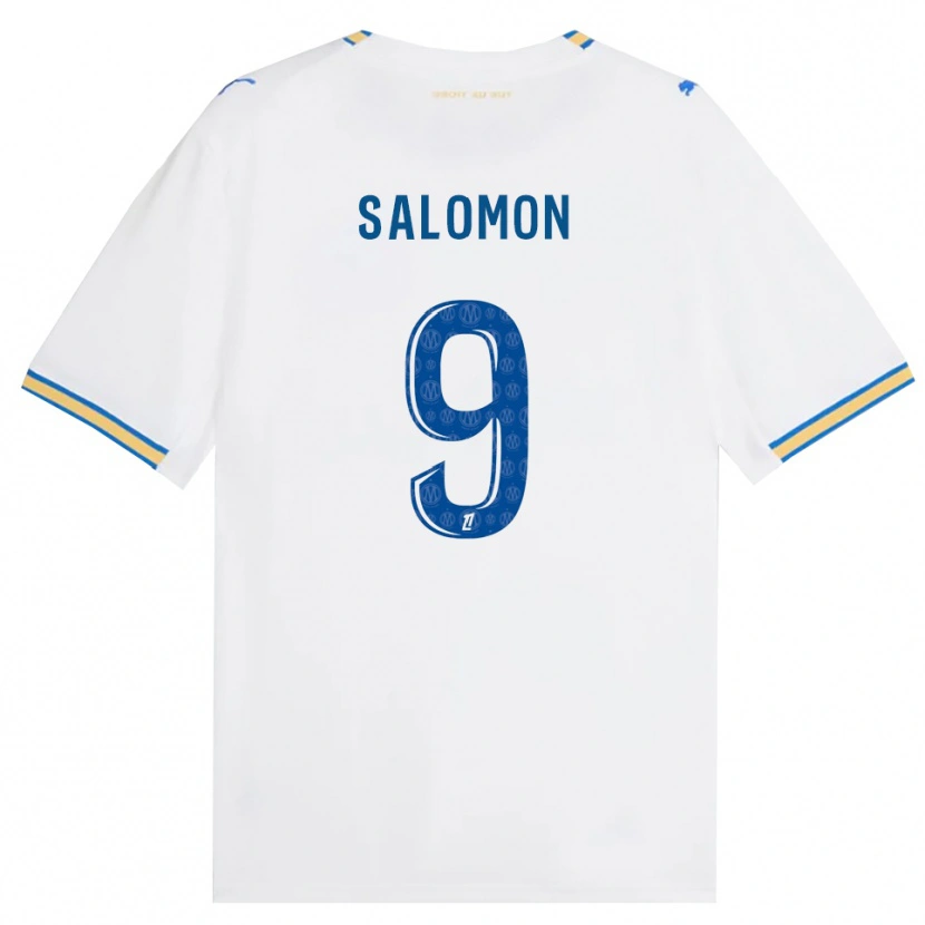 Danxen Homme Maillot Maeva Salomon #9 Bleu Dodger Blanc Tenues Domicile 2026/27 T-Shirt