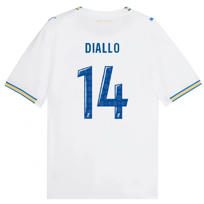 Danxen Homme Maillot Eliès Diallo #14 Bleu Dodger Blanc Tenues Domicile 2026/27 T-Shirt