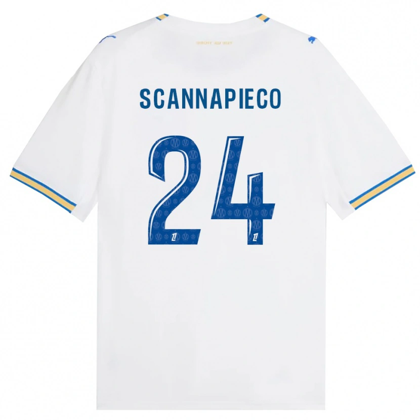 Danxen Homme Maillot Dona Scannapieco #24 Bleu Dodger Blanc Tenues Domicile 2026/27 T-Shirt