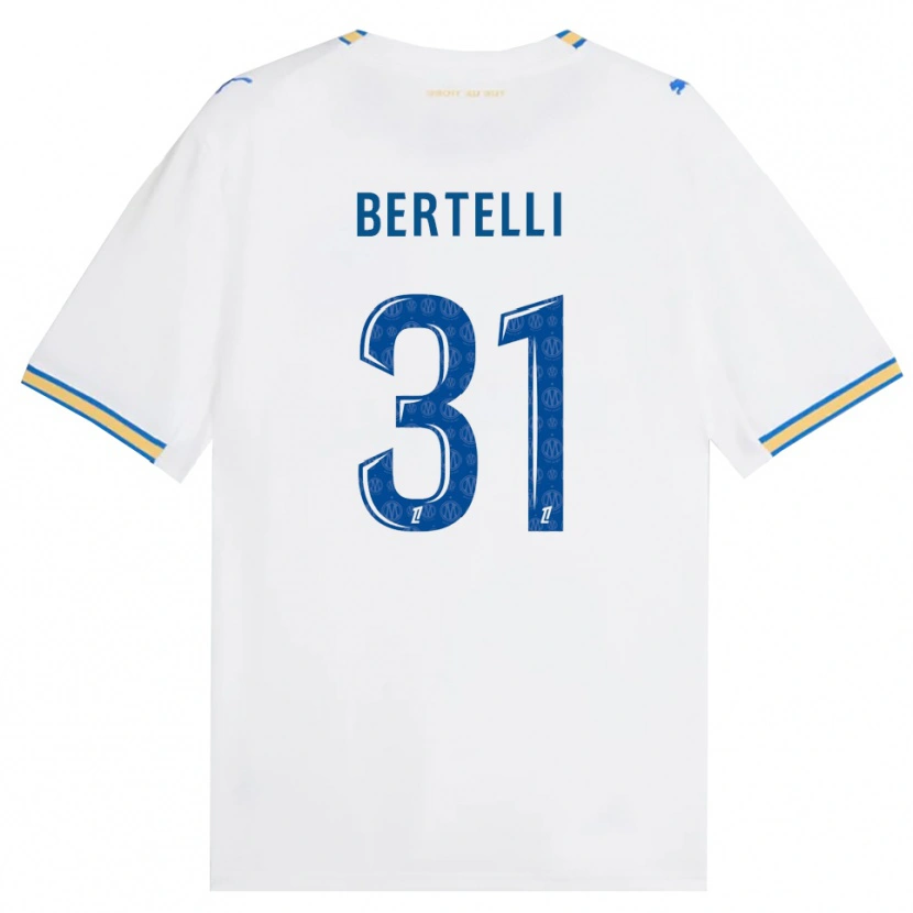 Danxen Homme Maillot Ugo Bertelli #31 Bleu Dodger Blanc Tenues Domicile 2026/27 T-Shirt