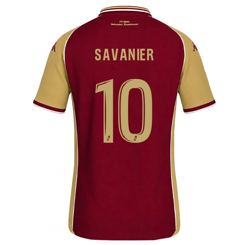Danxen Homme Maillot Téji Savanier #10 Goldenrod Rouge Foncé Tenues Domicile 2026/27 T-Shirt