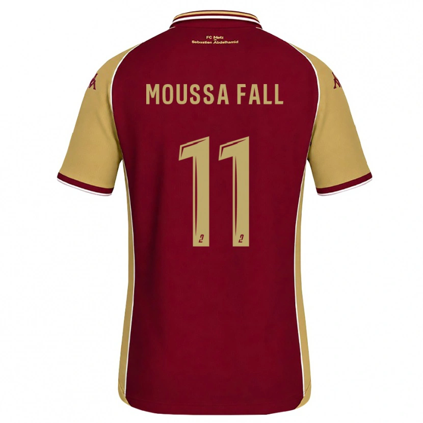 Danxen Homme Maillot Pape Moussa Fall #11 Goldenrod Rouge Foncé Tenues Domicile 2026/27 T-Shirt