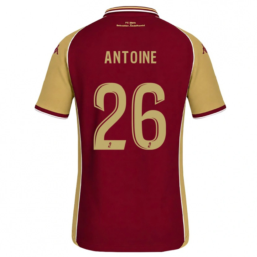 Danxen Homme Maillot Maud Antoine #26 Goldenrod Rouge Foncé Tenues Domicile 2026/27 T-Shirt