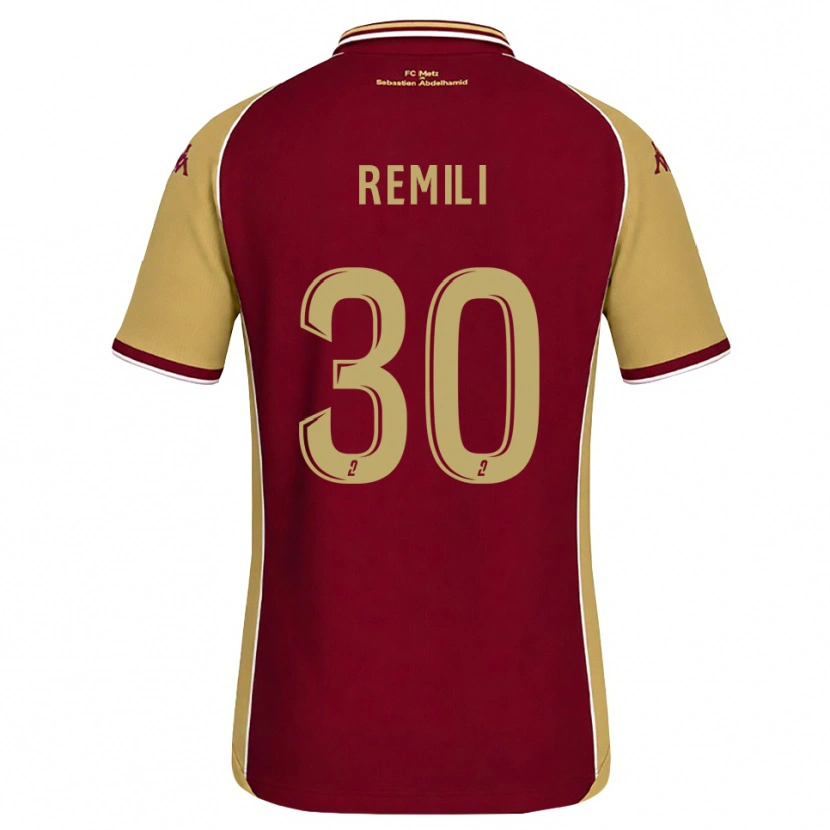 Danxen Homme Maillot Célia Remili #30 Goldenrod Rouge Foncé Tenues Domicile 2026/27 T-Shirt