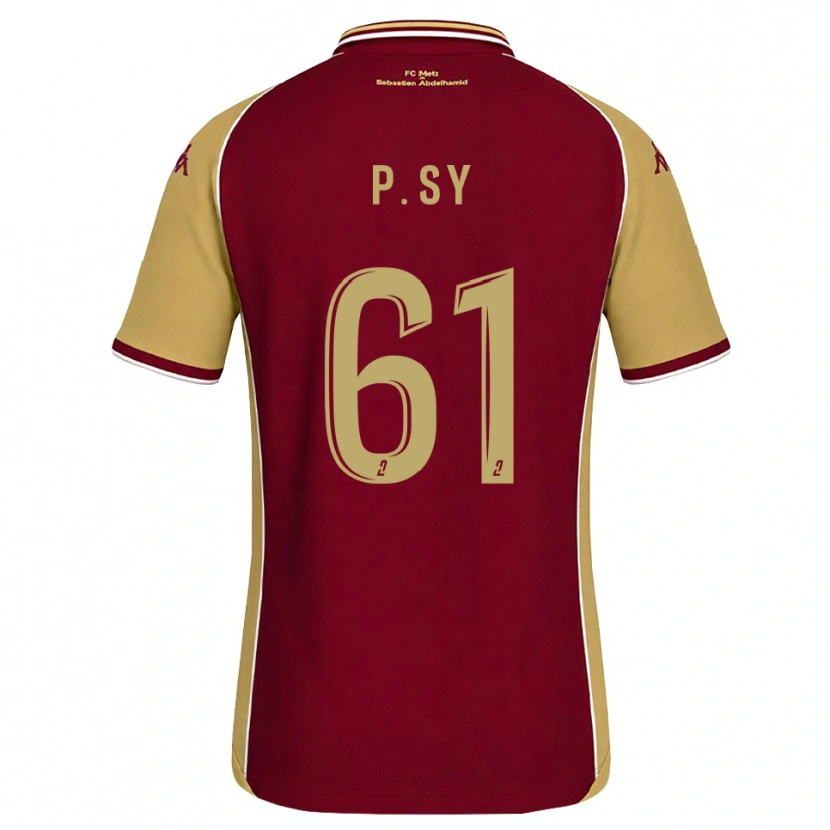 Danxen Homme Maillot Pape Sy #61 Goldenrod Rouge Foncé Tenues Domicile 2026/27 T-Shirt
