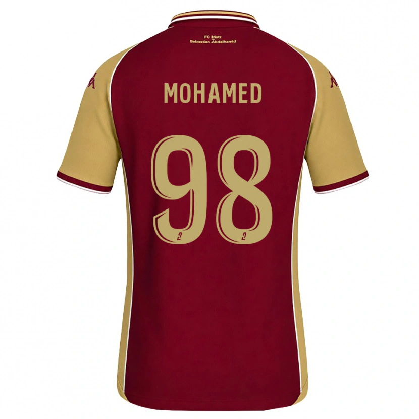 Danxen Homme Maillot Idris Mohamed #98 Goldenrod Rouge Foncé Tenues Domicile 2026/27 T-Shirt