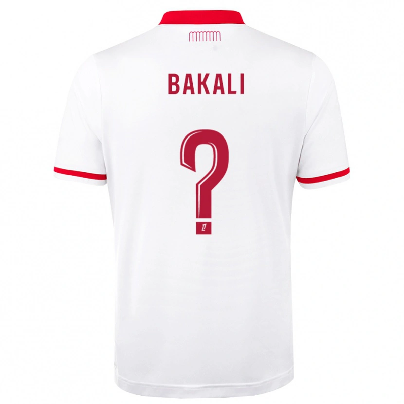 Danxen Homme Maillot Jonathan Bakali #0 Rouge Blanc Tenues Domicile 2026/27 T-Shirt