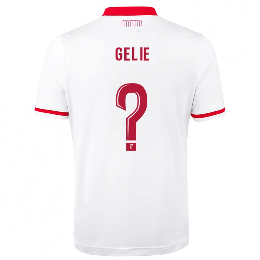 Danxen Homme Maillot Melvyn Gelie #0 Rouge Blanc Tenues Domicile 2026/27 T-Shirt