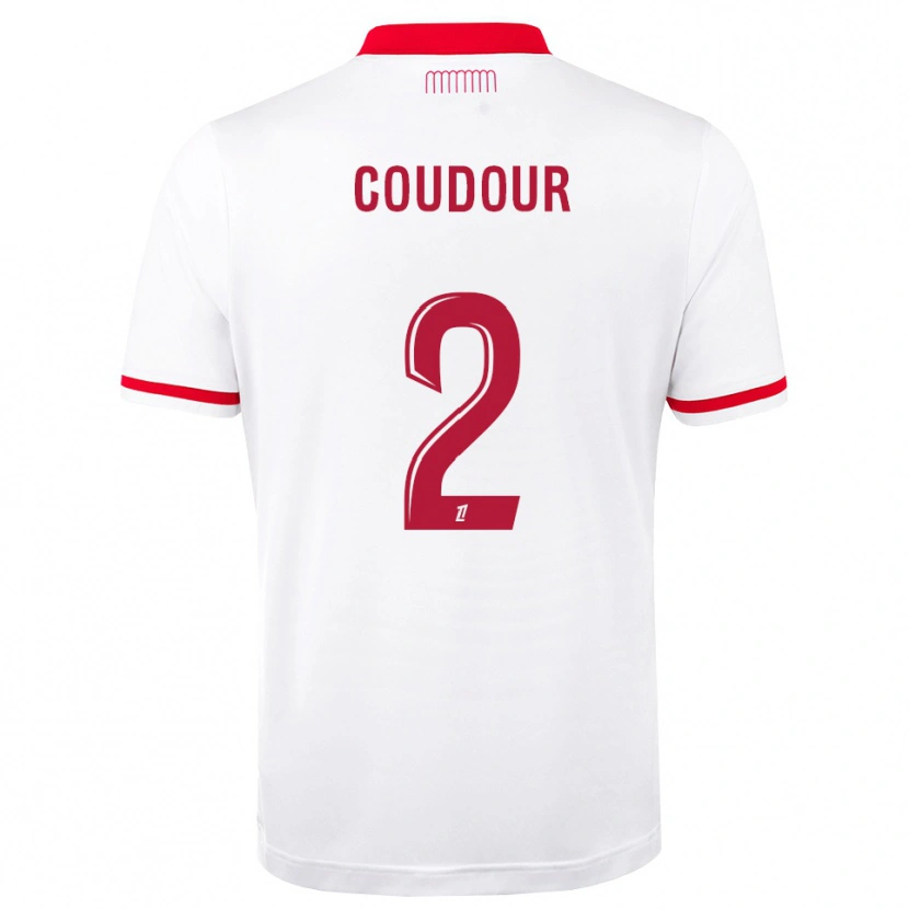 Danxen Homme Maillot Mathis Coudour #2 Rouge Blanc Tenues Domicile 2026/27 T-Shirt
