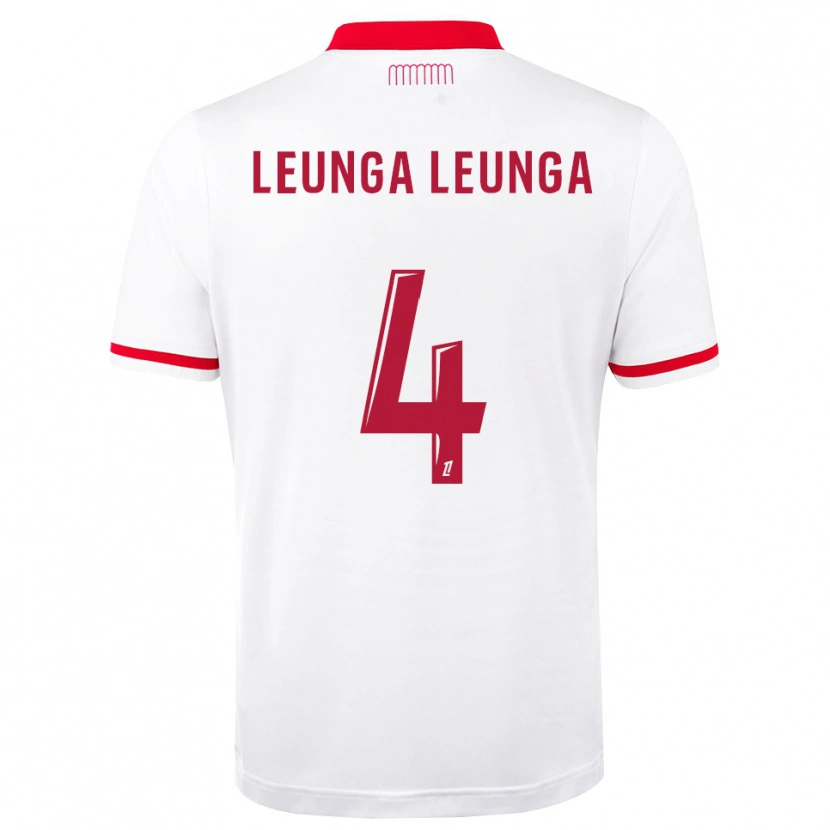 Danxen Homme Maillot Daryl Leunga Leunga #4 Rouge Blanc Tenues Domicile 2026/27 T-Shirt