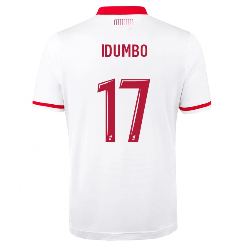 Danxen Homme Maillot Stanis Idumbo #17 Rouge Blanc Tenues Domicile 2026/27 T-Shirt