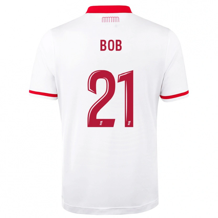 Danxen Homme Maillot Mohamed Bob #21 Rouge Blanc Tenues Domicile 2026/27 T-Shirt