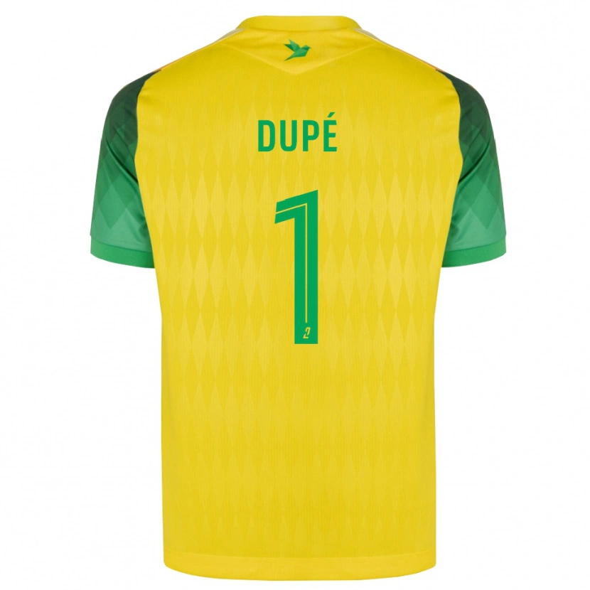 Danxen Homme Maillot Maxime Dupé #1 Jaune Vert Rouge Tenues Domicile 2026/27 T-Shirt