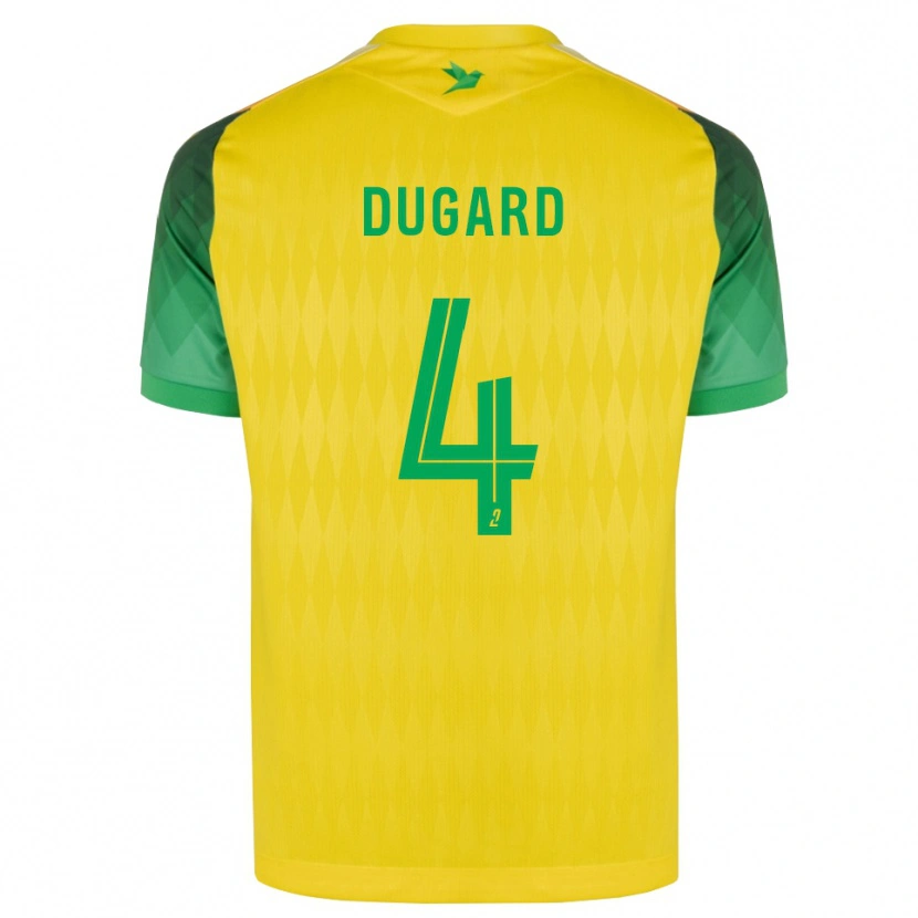 Danxen Homme Maillot Taïgy Dugard #4 Jaune Vert Rouge Tenues Domicile 2026/27 T-Shirt