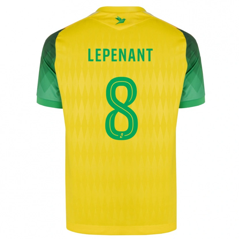 Danxen Homme Maillot Johann Lepenant #8 Jaune Vert Rouge Tenues Domicile 2026/27 T-Shirt