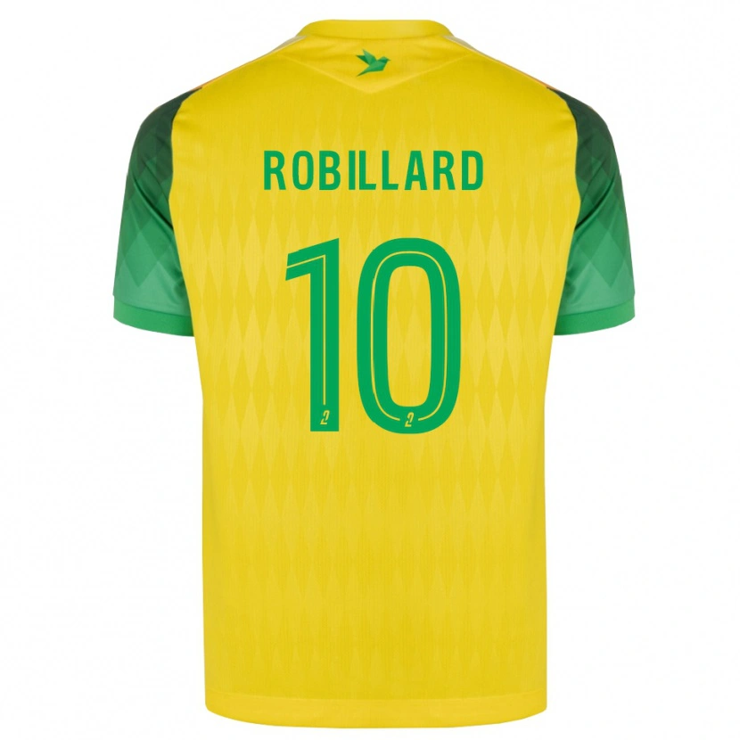 Danxen Homme Maillot Camille Robillard #10 Jaune Vert Rouge Tenues Domicile 2026/27 T-Shirt