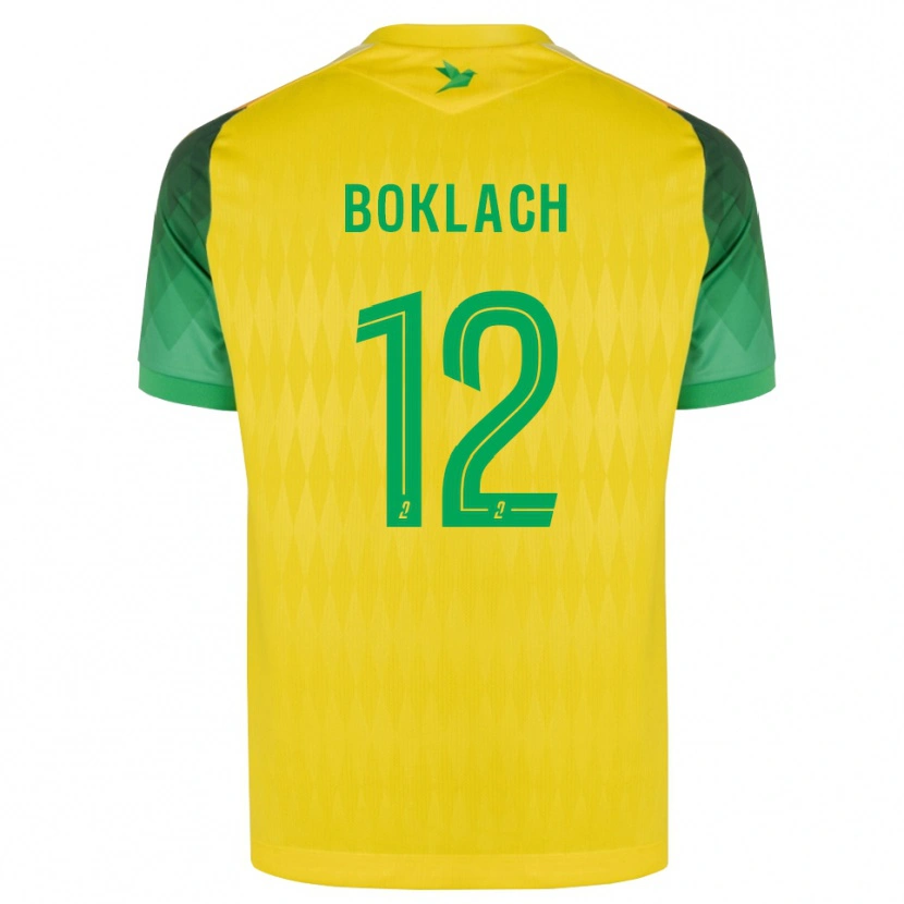 Danxen Homme Maillot Kateryna Boklach #12 Jaune Vert Rouge Tenues Domicile 2026/27 T-Shirt