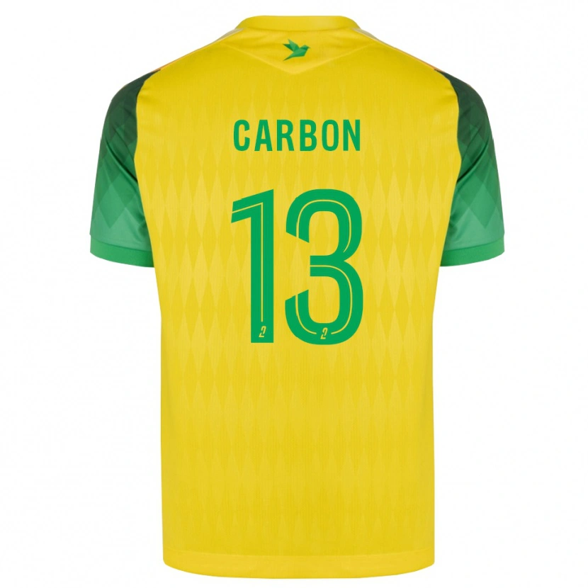 Danxen Homme Maillot Lancelot Carbon #13 Jaune Vert Rouge Tenues Domicile 2026/27 T-Shirt