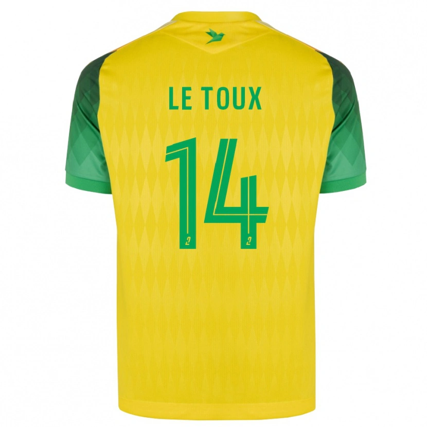 Danxen Homme Maillot Many Le Toux #14 Jaune Vert Rouge Tenues Domicile 2026/27 T-Shirt