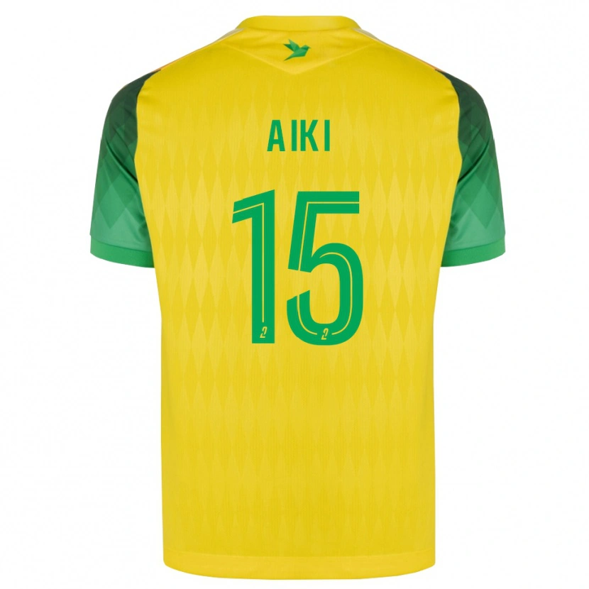 Danxen Homme Maillot Amed Aiki #15 Jaune Vert Rouge Tenues Domicile 2026/27 T-Shirt