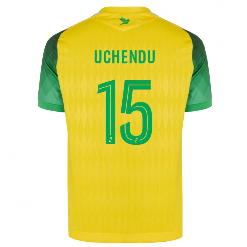 Danxen Homme Maillot Chinaza Uchendu #15 Jaune Vert Rouge Tenues Domicile 2026/27 T-Shirt