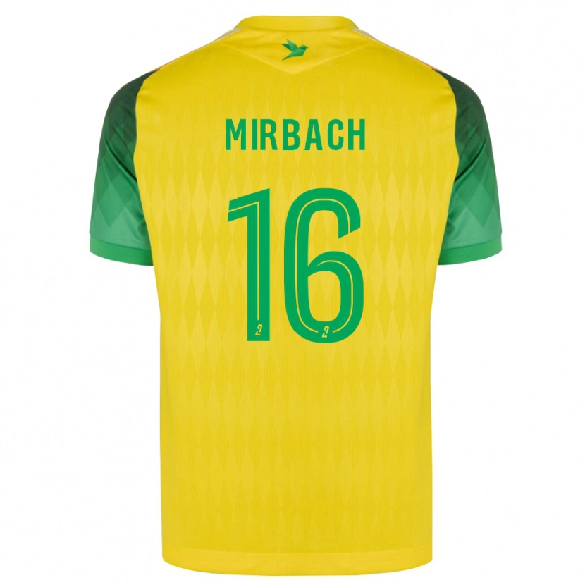 Danxen Homme Maillot Alexis Mirbach #16 Jaune Vert Rouge Tenues Domicile 2026/27 T-Shirt