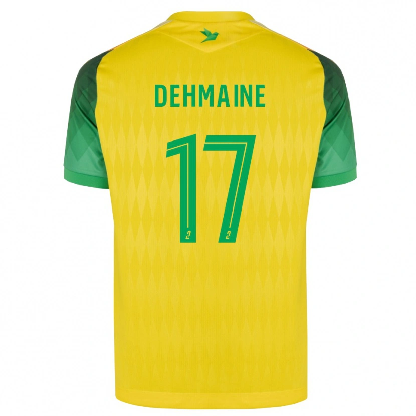 Danxen Homme Maillot Dehmaine Tabibou #17 Jaune Vert Rouge Tenues Domicile 2026/27 T-Shirt