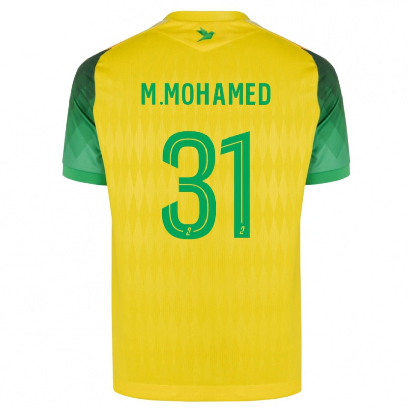 Danxen Homme Maillot Mostafa Mohamed #31 Jaune Vert Rouge Tenues Domicile 2026/27 T-Shirt