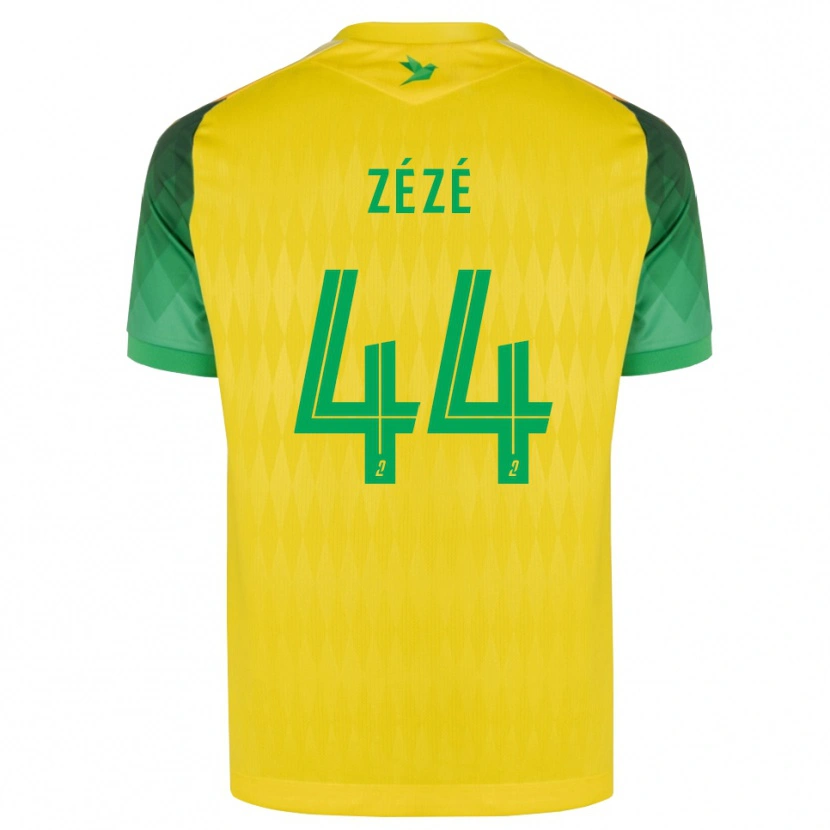 Danxen Homme Maillot Nathan Zézé #44 Jaune Vert Rouge Tenues Domicile 2026/27 T-Shirt