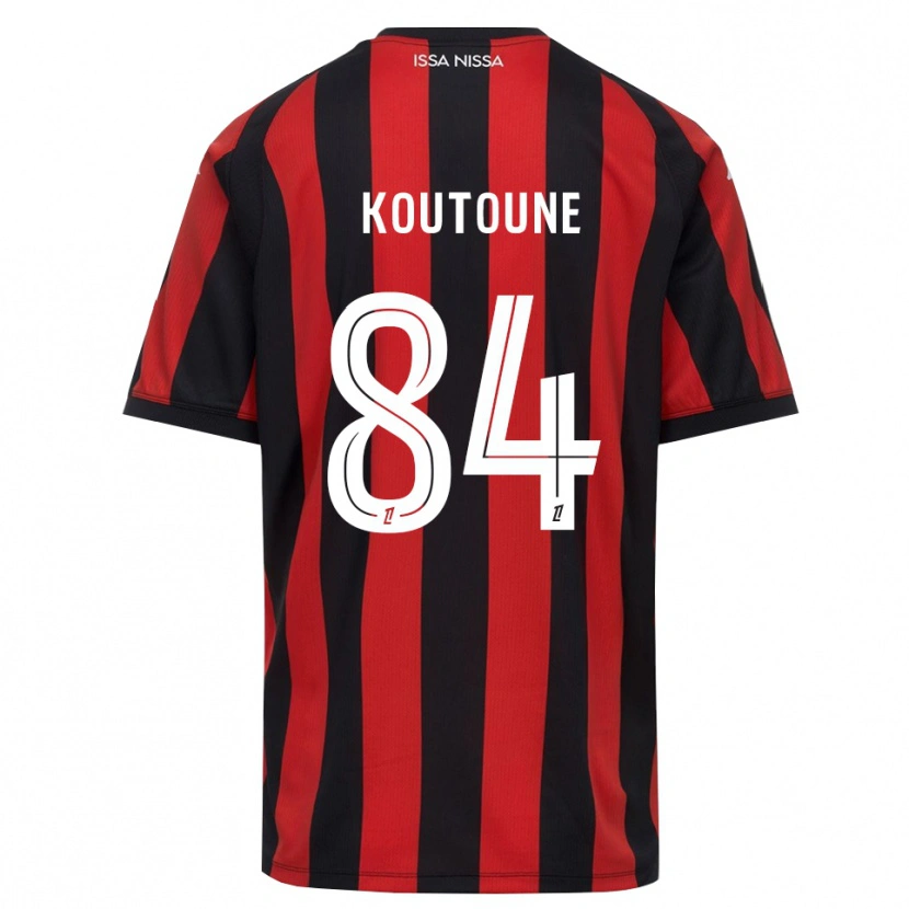 Danxen Homme Maillot Hamza Koutoune #84 Rouge Noir Blanc Tenues Domicile 2026/27 T-Shirt