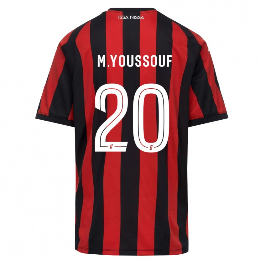 Danxen Homme Maillot Mousslim Youssouf #20 Rouge Noir Blanc Tenues Domicile 2026/27 T-Shirt