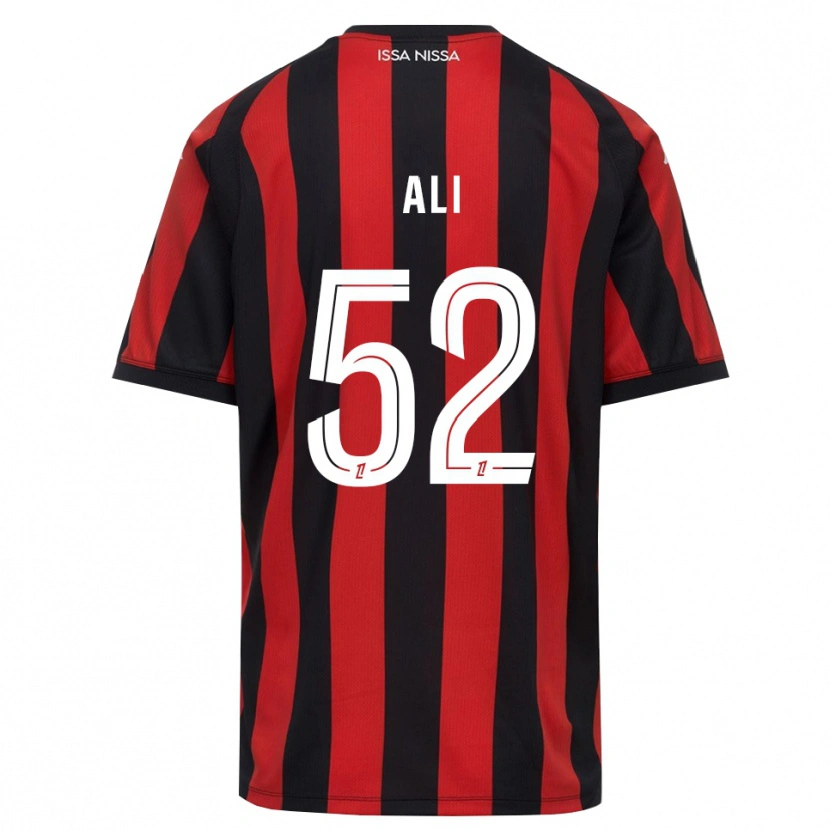 Danxen Homme Maillot Kéfren Ali #52 Rouge Noir Blanc Tenues Domicile 2026/27 T-Shirt