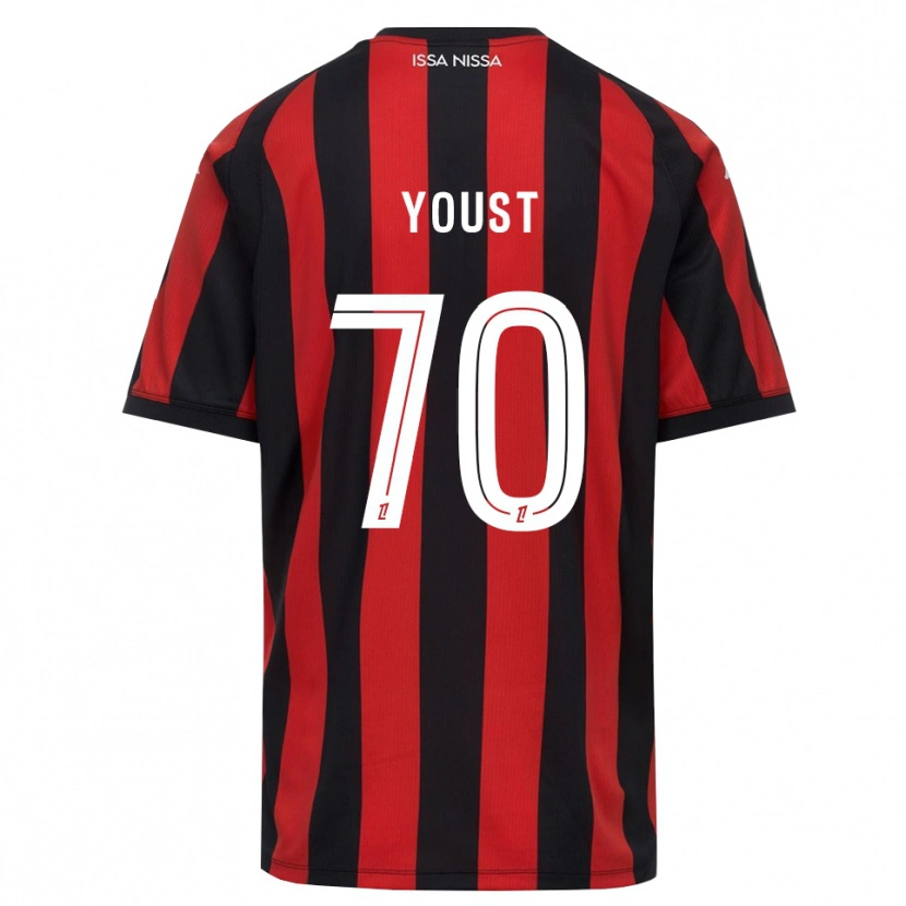 Danxen Homme Maillot Matys Youst #70 Rouge Noir Blanc Tenues Domicile 2026/27 T-Shirt