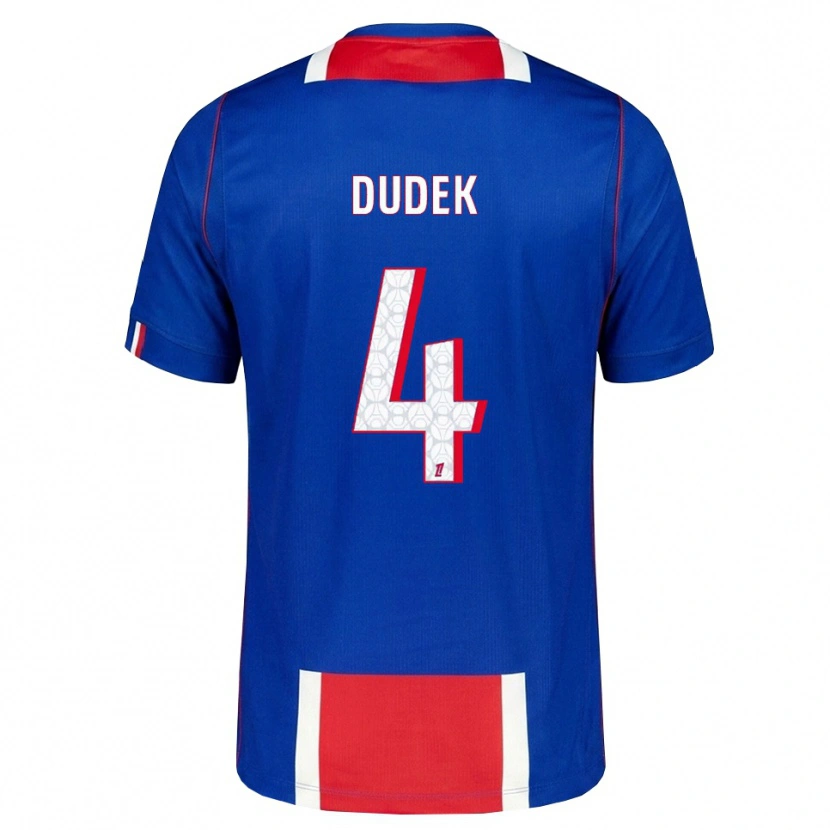 Danxen Homme Maillot Paulina Dudek #4 Rouge Blanc Bleu Tenues Domicile 2026/27 T-Shirt