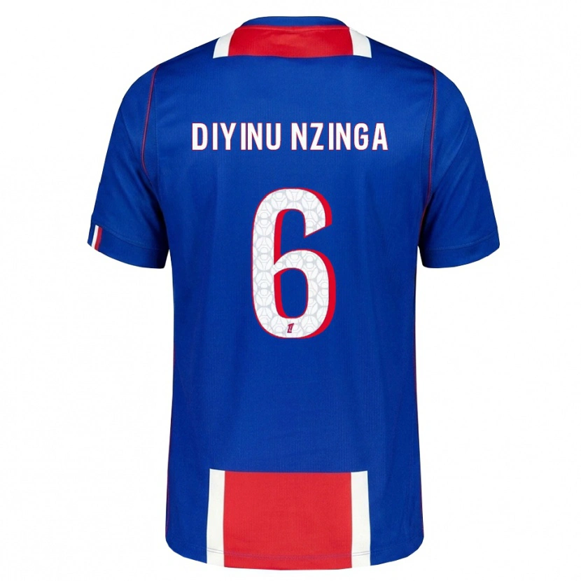 Danxen Homme Maillot Vainqueur Nzinga #6 Rouge Blanc Bleu Tenues Domicile 2026/27 T-Shirt