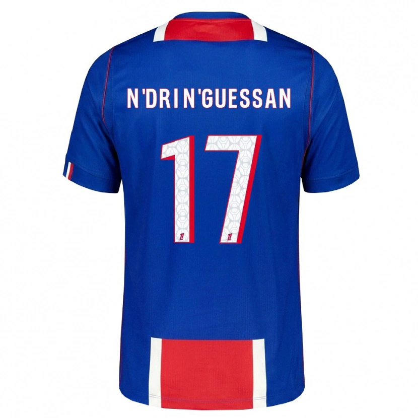Danxen Homme Maillot Landry N'dri N'guessan #17 Rouge Blanc Bleu Tenues Domicile 2026/27 T-Shirt