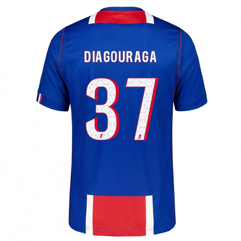 Danxen Homme Maillot Toumani Diagouraga #37 Rouge Blanc Bleu Tenues Domicile 2026/27 T-Shirt