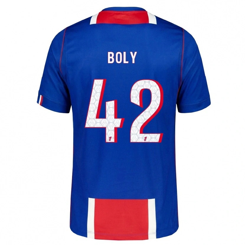 Danxen Homme Maillot David Boly #42 Rouge Blanc Bleu Tenues Domicile 2026/27 T-Shirt