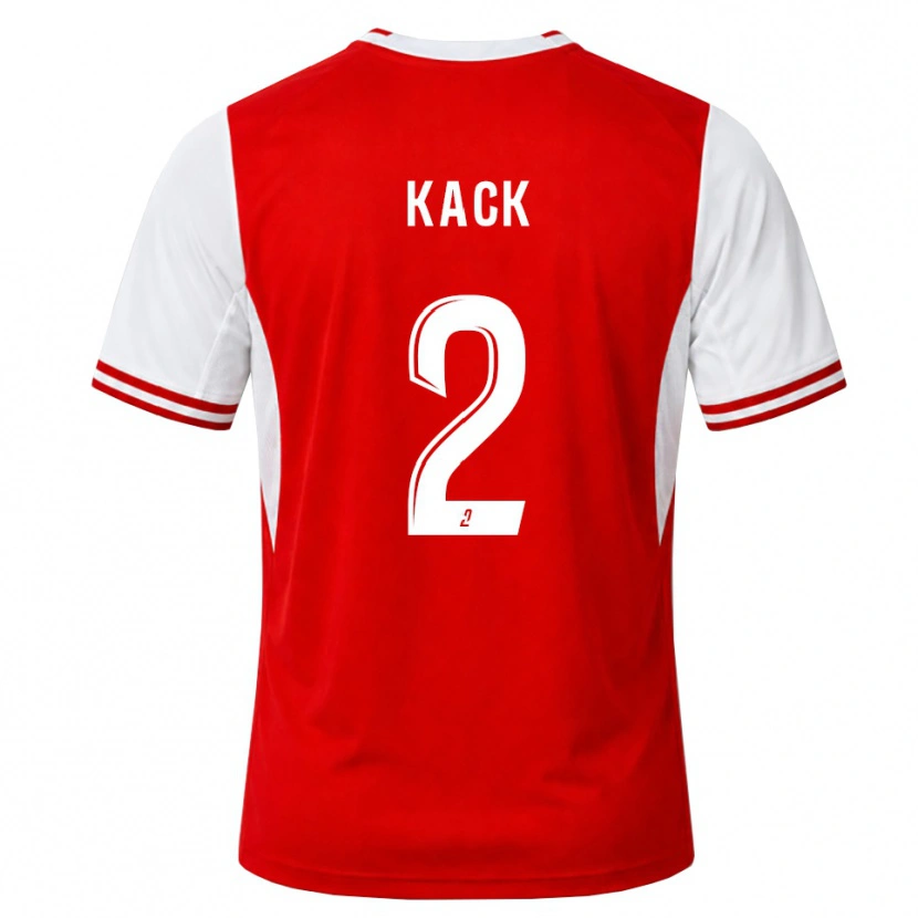 Danxen Homme Maillot Mathilde Kack #2 Rouge Blanc Tenues Domicile 2026/27 T-Shirt