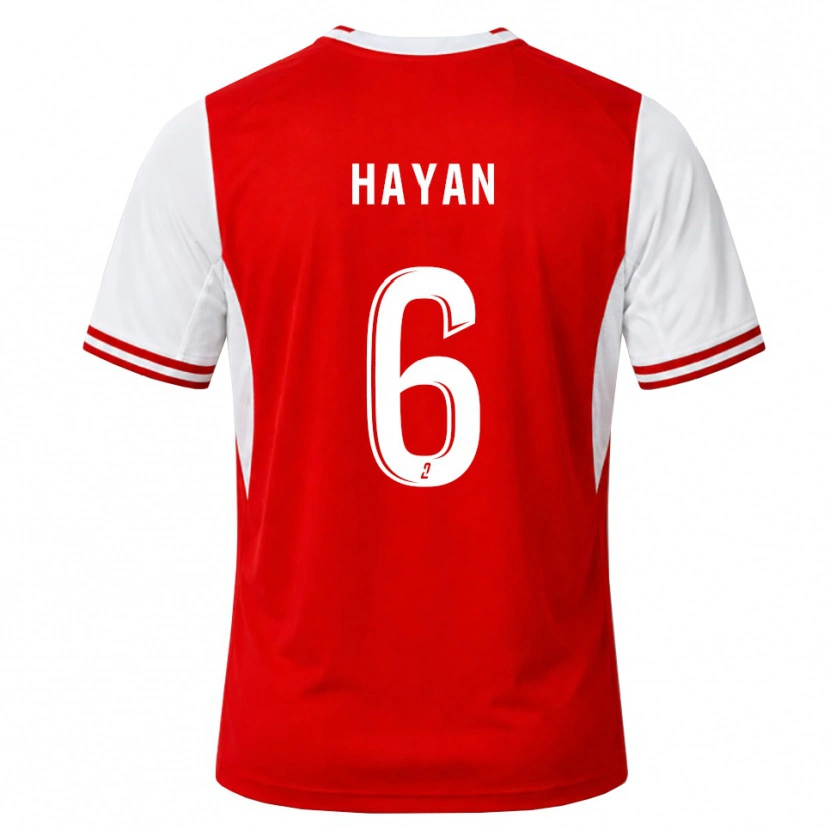 Danxen Homme Maillot Zahid Hayan #6 Rouge Blanc Tenues Domicile 2026/27 T-Shirt