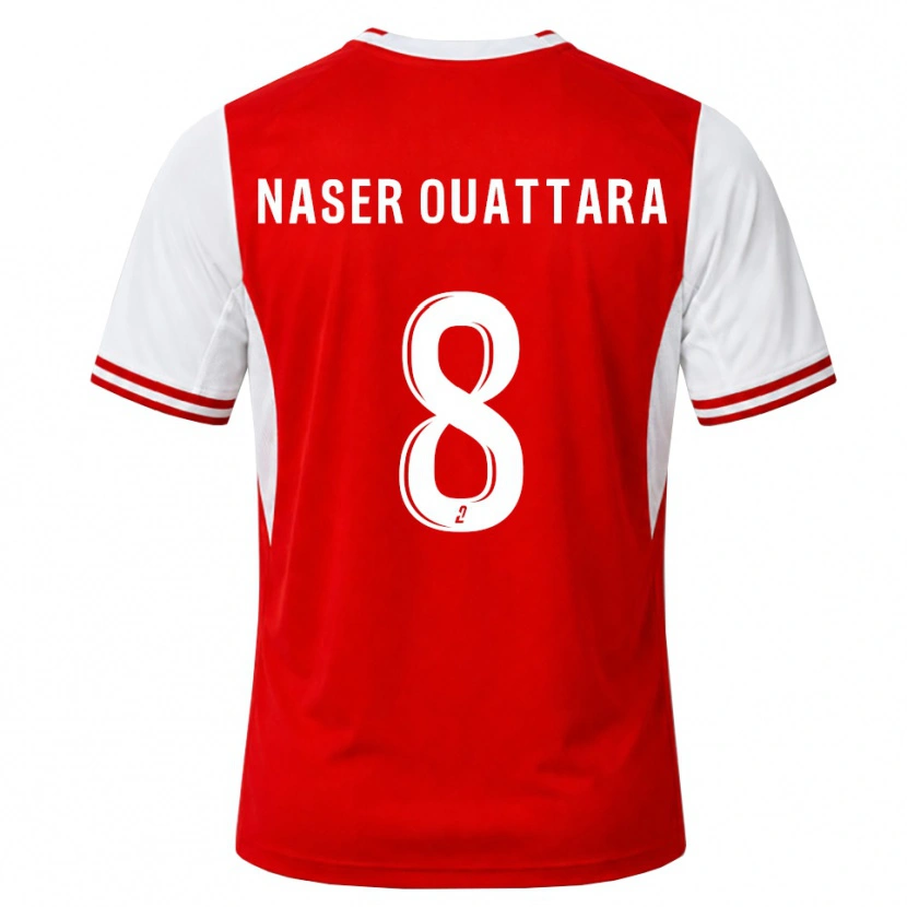 Danxen Homme Maillot Papus Naser Ouattara #8 Rouge Blanc Tenues Domicile 2026/27 T-Shirt