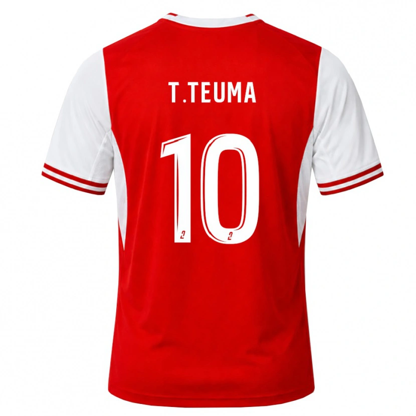 Danxen Homme Maillot Teddy Teuma #10 Rouge Blanc Tenues Domicile 2026/27 T-Shirt