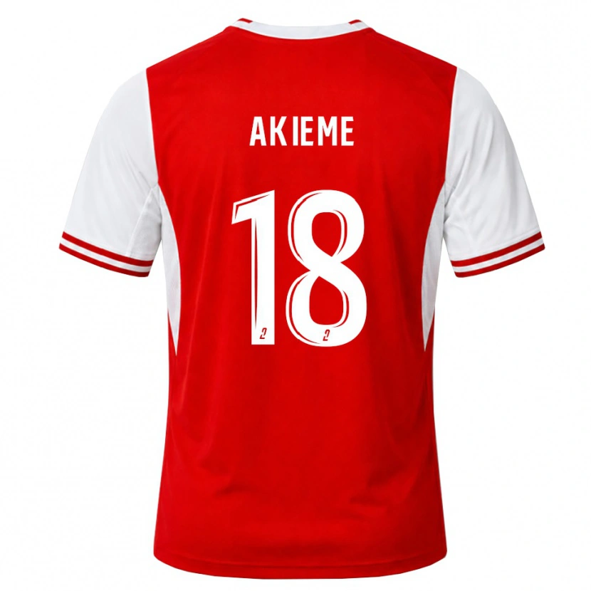 Danxen Homme Maillot Sergio Akieme #18 Rouge Blanc Tenues Domicile 2026/27 T-Shirt