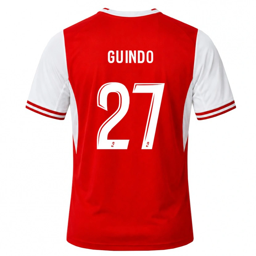 Danxen Homme Maillot Daouda Guindo #27 Rouge Blanc Tenues Domicile 2026/27 T-Shirt