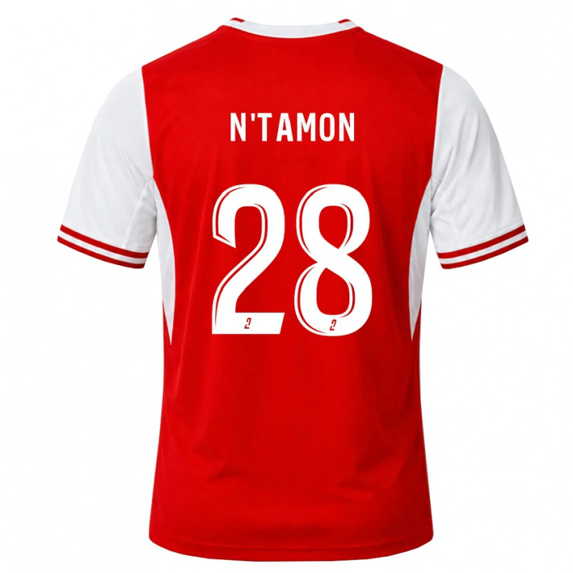Danxen Homme Maillot Elie N'tamon #28 Rouge Blanc Tenues Domicile 2026/27 T-Shirt