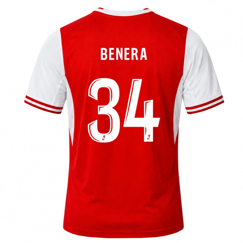 Danxen Homme Maillot Ummene Benera #34 Rouge Blanc Tenues Domicile 2026/27 T-Shirt