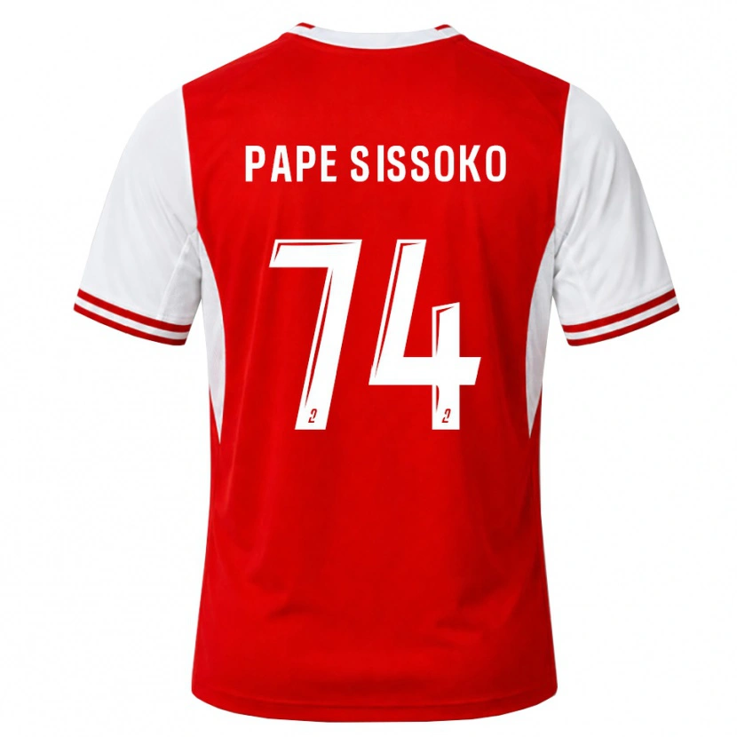 Danxen Homme Maillot Niama Pape Sissoko #74 Rouge Blanc Tenues Domicile 2026/27 T-Shirt
