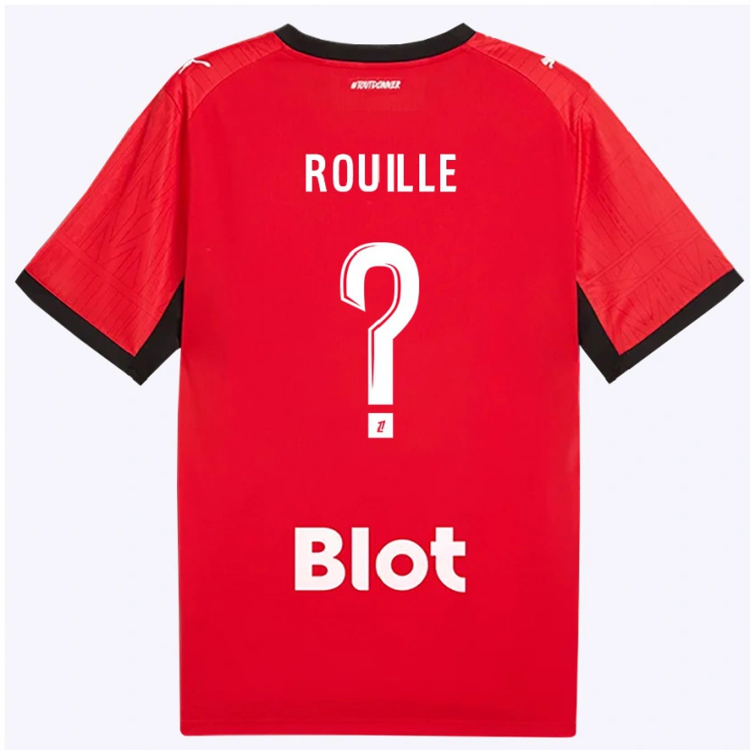 Danxen Homme Maillot Léo Rouillé #0 Rouge Noir Blanc Tenues Domicile 2026/27 T-Shirt