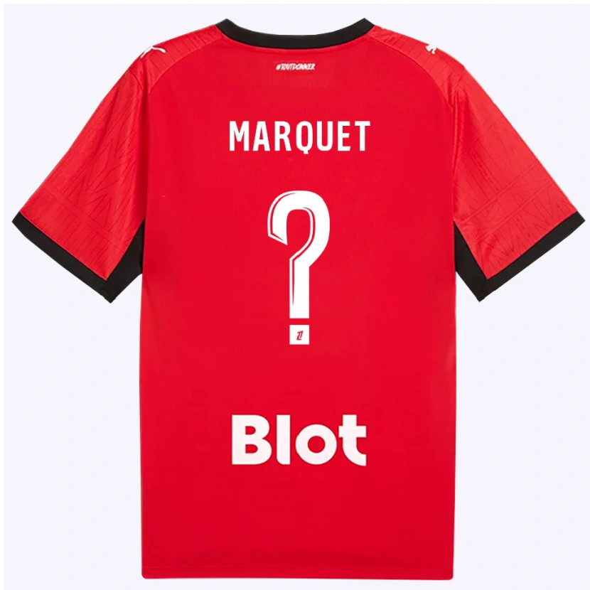 Danxen Homme Maillot Pacôme Marquet #0 Rouge Noir Blanc Tenues Domicile 2026/27 T-Shirt